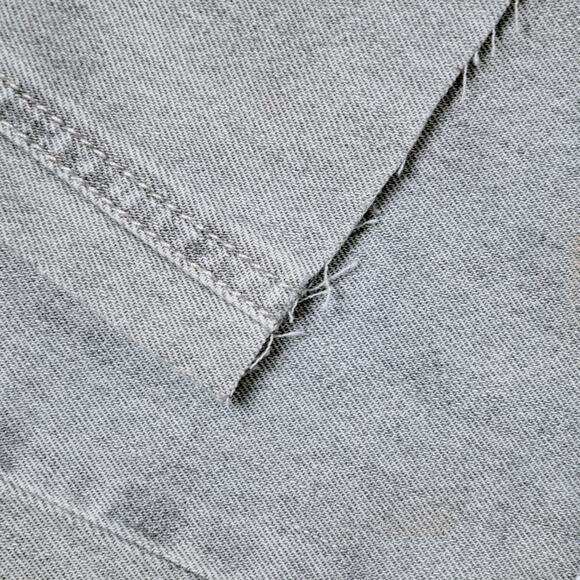 H&M Gray Wash Wide Leg Pull On Denim Jeans Pants Ankle Length Womens Size M - Picture 8 of 15